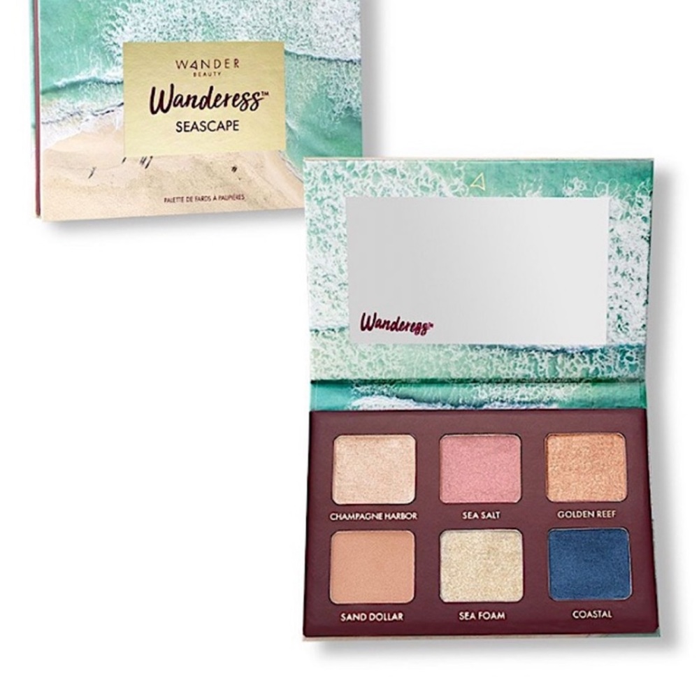 New Wander Beauty Wanderess Seascape Eyeshadow Palette, Full‎ Sized, New in Box